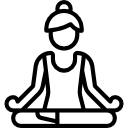 yoga position icon