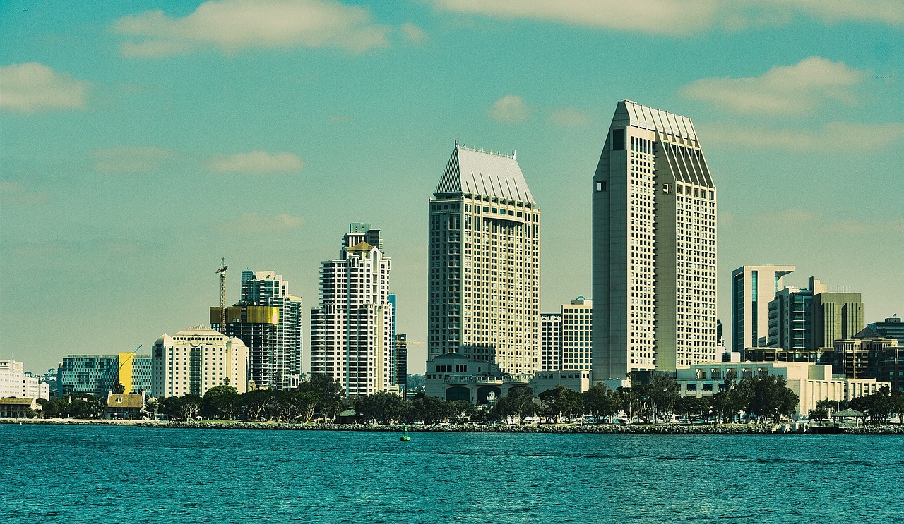 san diego city coastline skyline